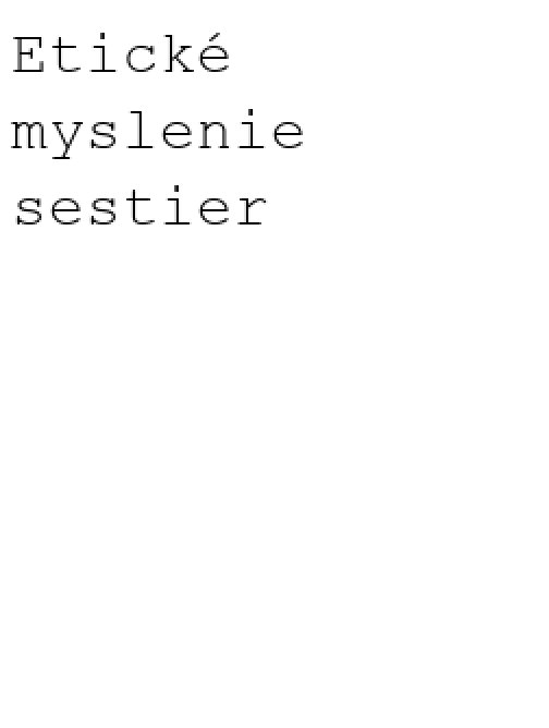 Etické myslenie sestier